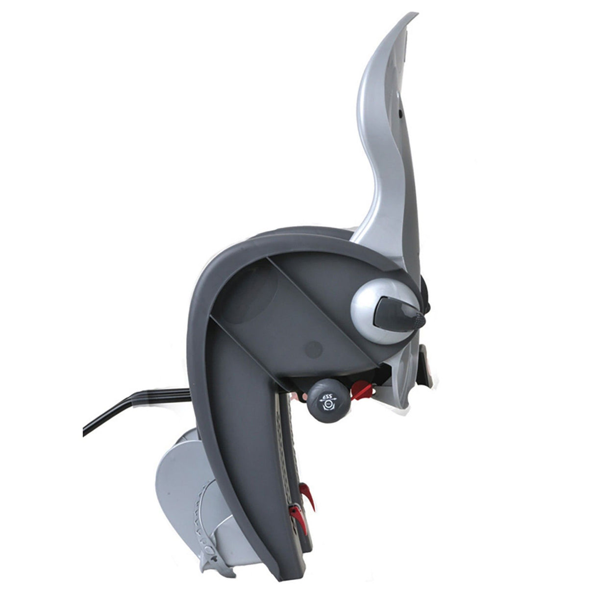 Siège enfant Polisport arrière wallaby-evo deluxe - gris foncé argent - avec montage sur cadre (ff)