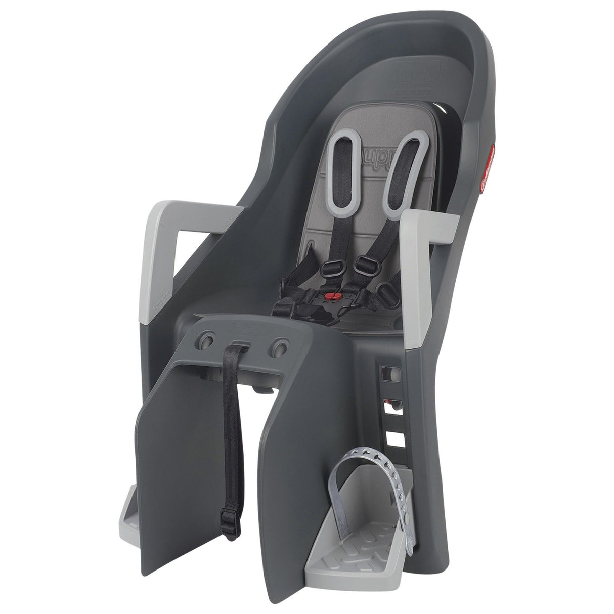 Asiento trasero de PoliSport Guppy maxi portador Monte negro gris