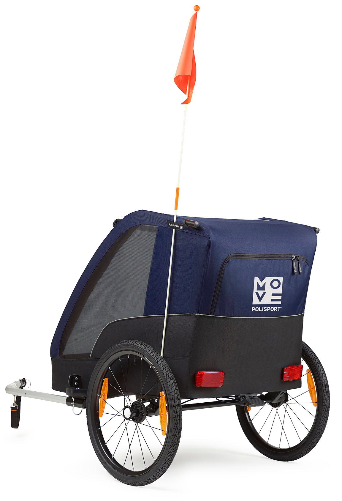 PoliSport Children's Trailer sin kit de caminar gris