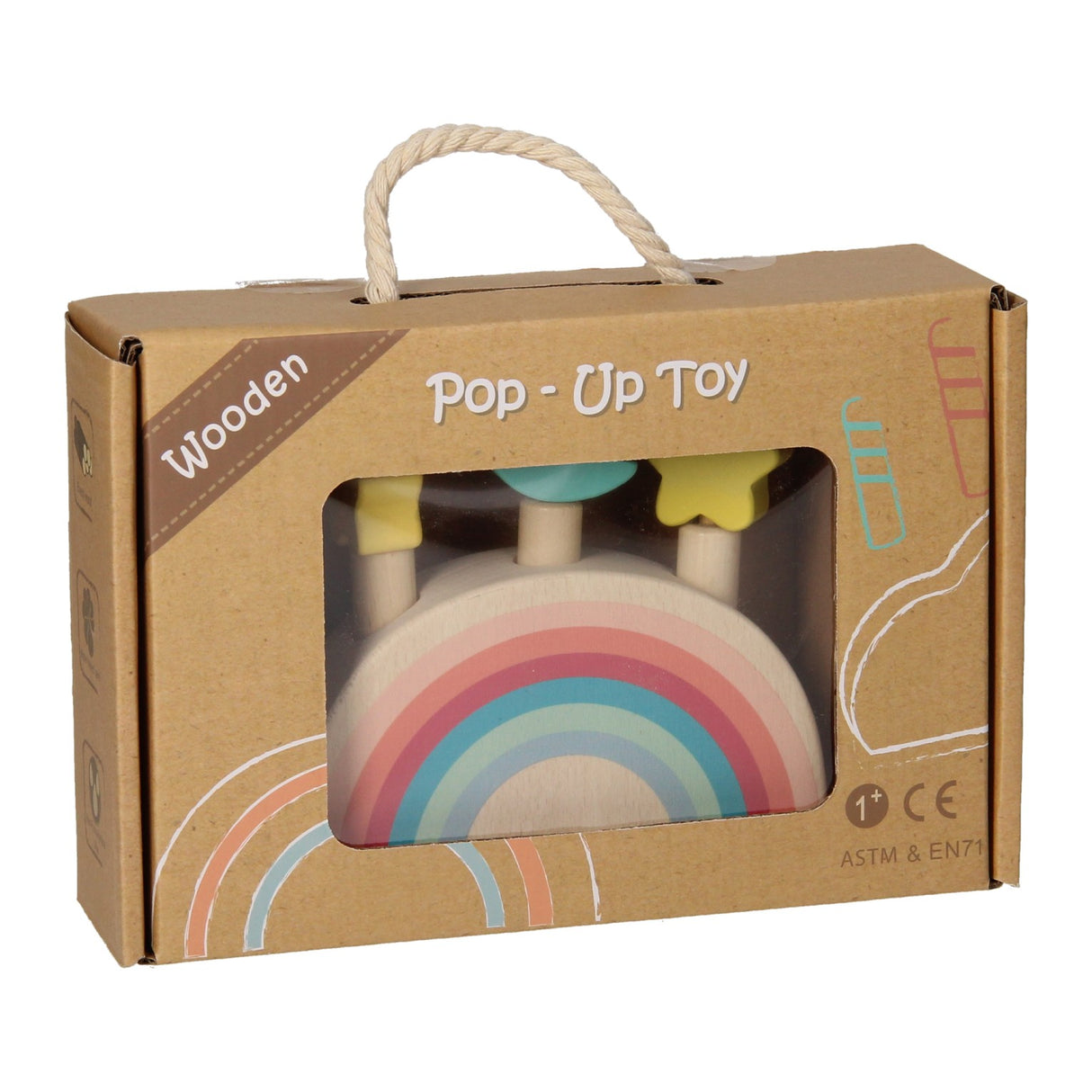 Wooden pop-up game Rainbow