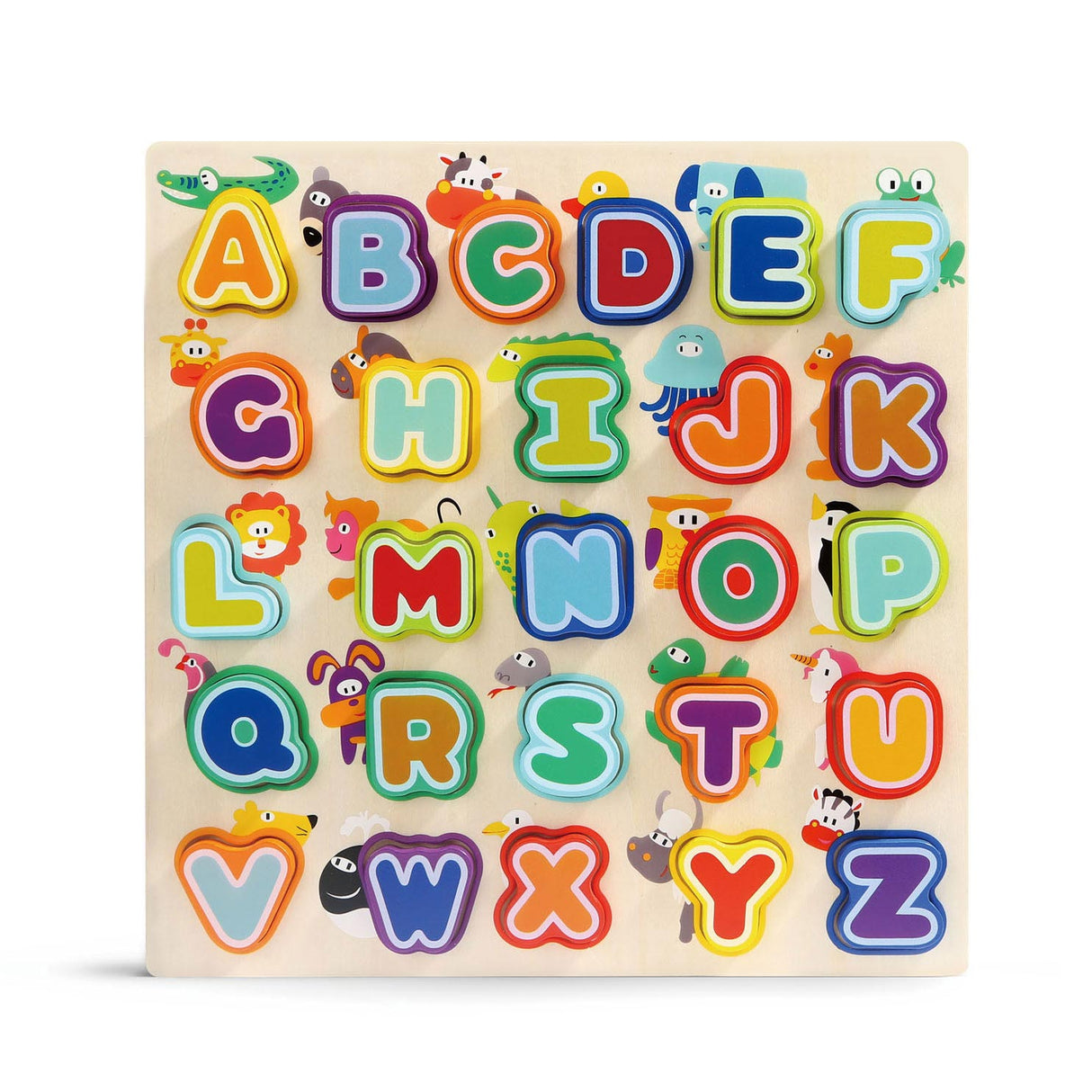 Topbright wooden puzzle animals and alphabet, 30th.