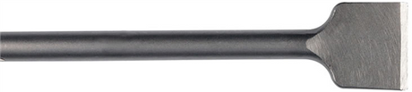 Burin plat Hikoki 76x500mm 6k-28mm avec collier