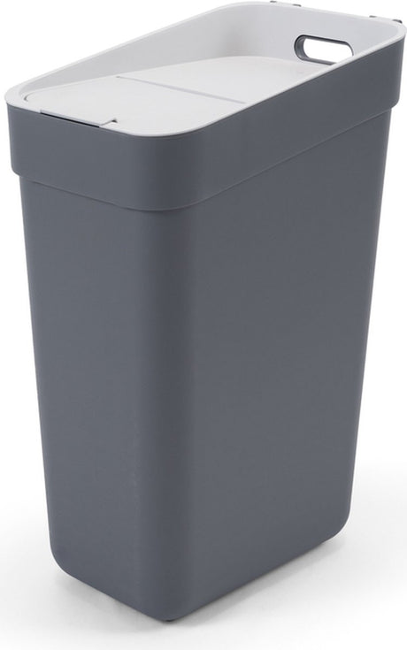 Curver poubelle prête à collecter 30l - gris foncé gris clair