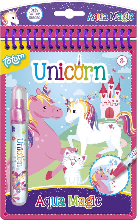 Livre de coloriage à l'eau licorne magique Totum aqua magic