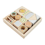 Blocs sensoriels en bois Lobbes, 14 pcs.