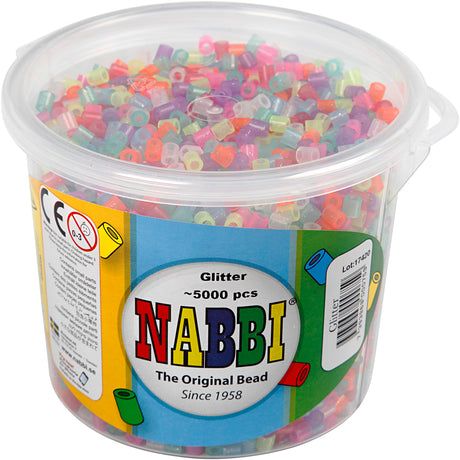 Https : www.cchobby.nl perles à repasser-taille-5x5-mm-taille du trou-2-5-mm-moyenne-paillettes-couleurs-5000-pièces-1-seau-75242