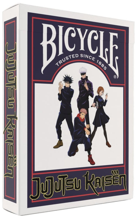 Bicycle jujutsu kaisen - cartes à jouer premium - poker - collection - collection anime manga