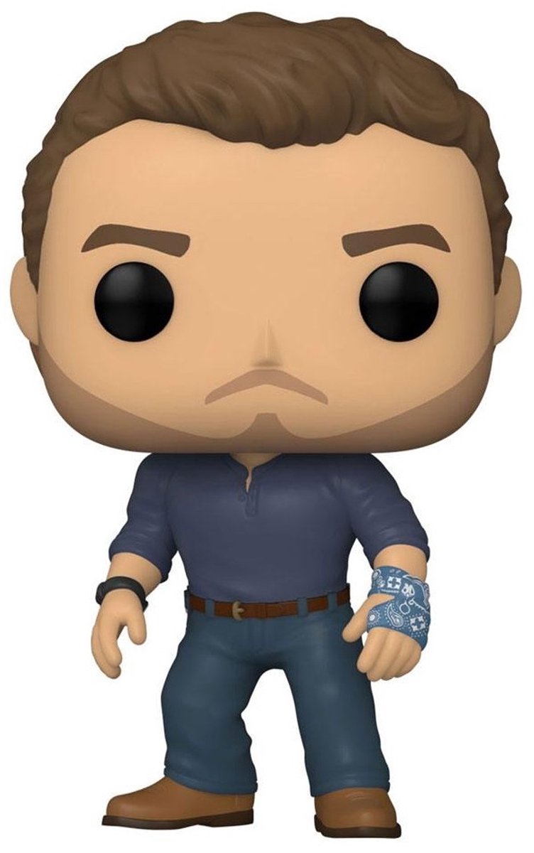 Funko monde jurassique-pop! films owen grady figurine collector 9 cm - multicolore