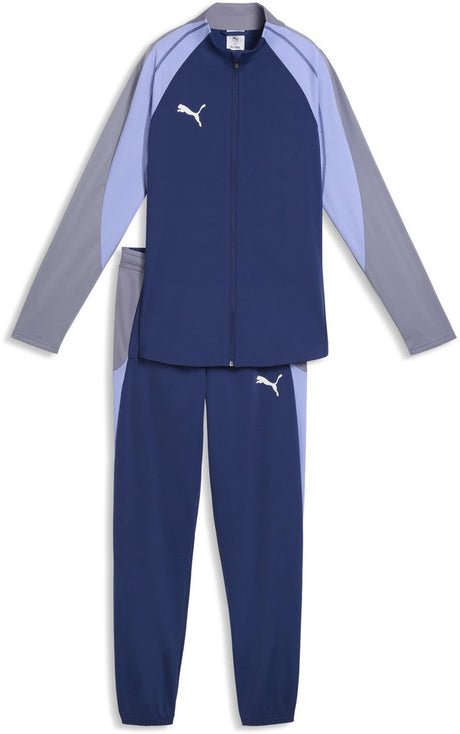 Survêtement femme Puma Individualblaze tracksuit - bijou bleu- blanc-lavande intense