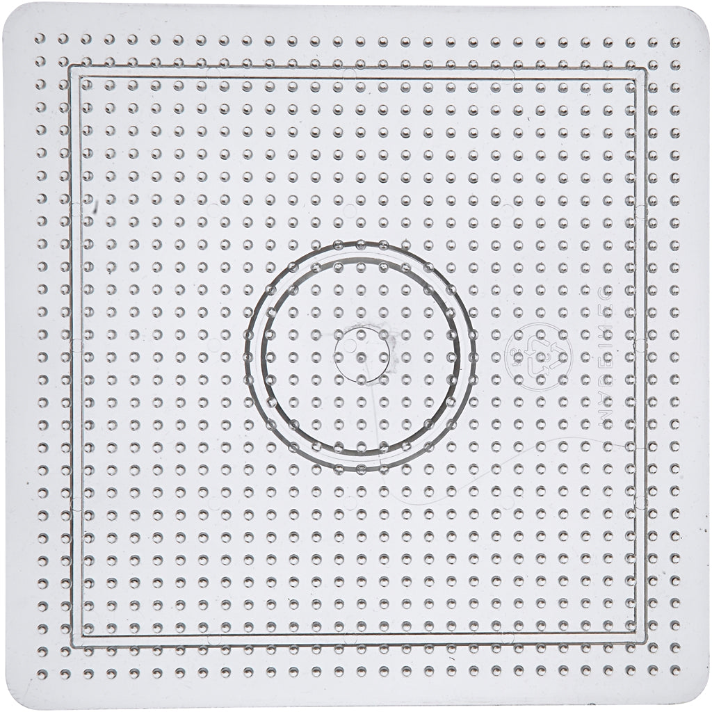 Creativ Company String perle signe carré Clear, 14,5 x 14,5 cm