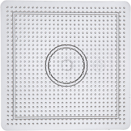 Creativ Company String perle signe carré Clear, 14,5 x 14,5 cm