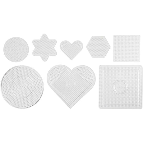 Plaque de base Creativ company, taille 7-15 cm, moyenne, transparente, 8 pièces 1 boîte