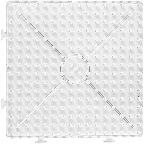 Creativ company plaque de base, grand carré, taille 15x15 cm, jumbo, transparente, 1 pièce