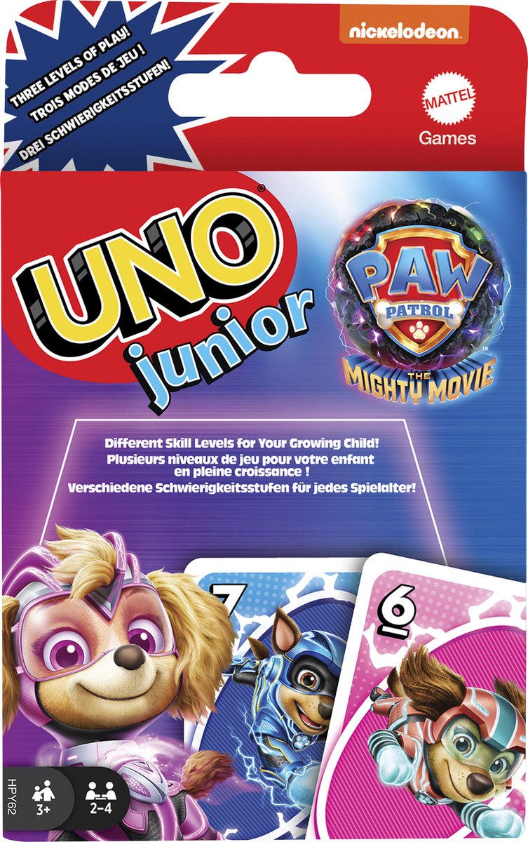 Mattel jeux uno junior Paw Patrol
