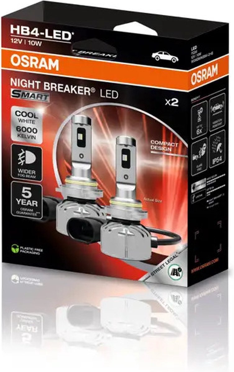 Osram Night Breaker LED Smart HB4 Ensemble homologué ECE