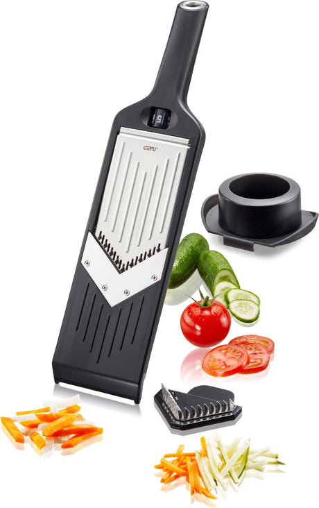 Mandoline Gefu violi 2.0 - coupe-légumes réglable - julienne et tranches