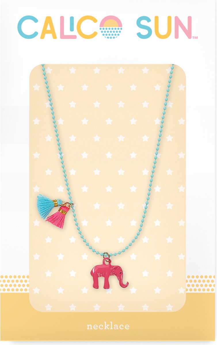 Calico soleil - collier zoey - éléphant