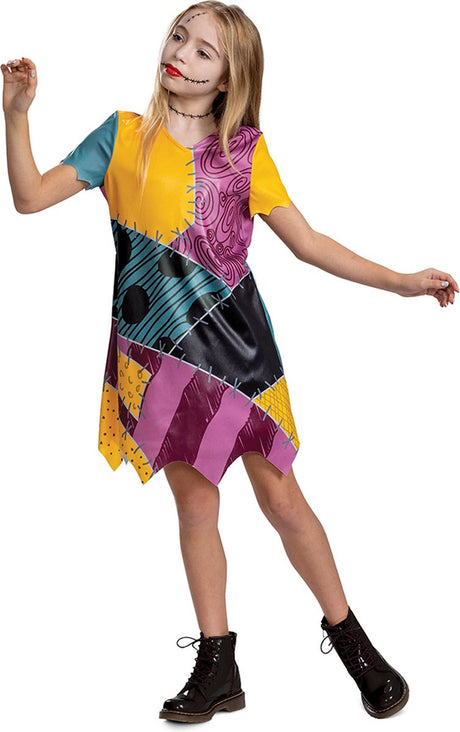 Déguisement Disney - L'étrange Noël de Monsieur Jack, robe Sally basic plus, taille s (5 - 6 ans), fille