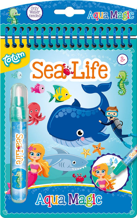 Livre de coloriage aquatique Totum Aqua Magic Sealife