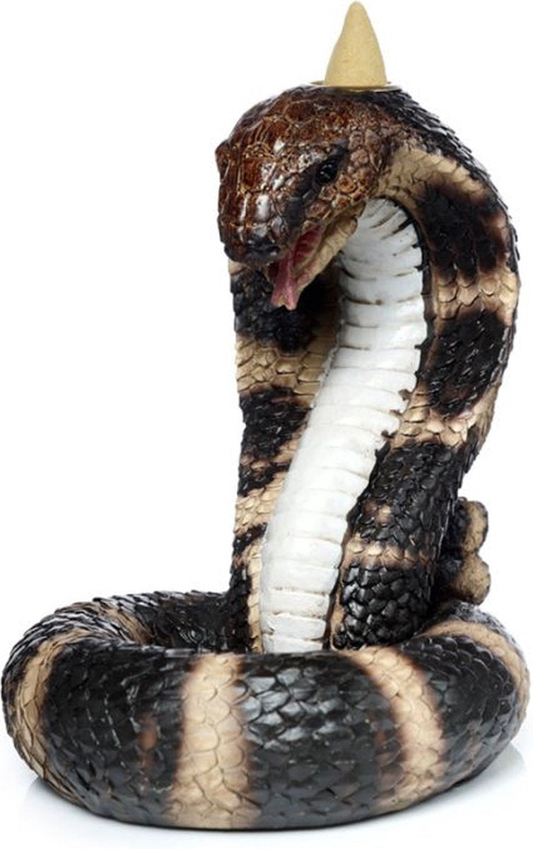 Porte-encens à reflux serpent cobra enroulé