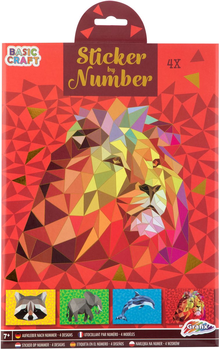 Autocollant Grafix par numéro - lion