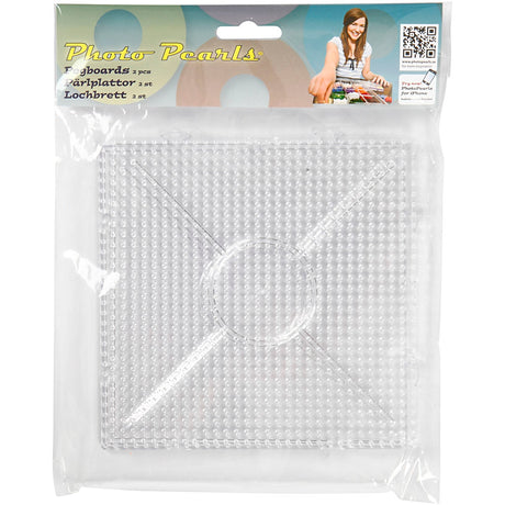 Creativ Company Photo Pears Underplate Clear Square 15x15cm, 2st.