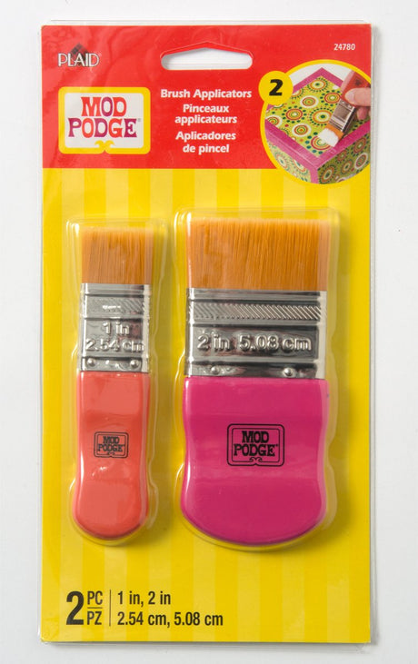 Mod podge • pinceaux larges 2,5cm + 5cm