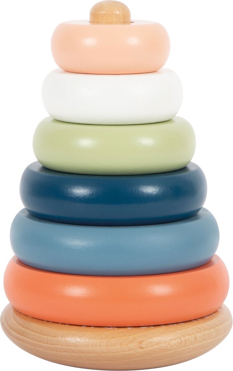 Small foot - tour empilable en bois arctique, 7 pcs.