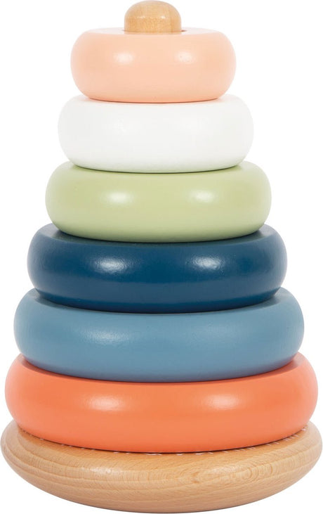 Small foot - tour empilable en bois arctique, 7 pcs.