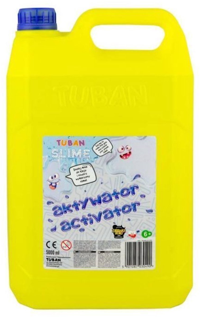 Activateur de slime Tuban 5 litres - fabrication de slime multicolore.