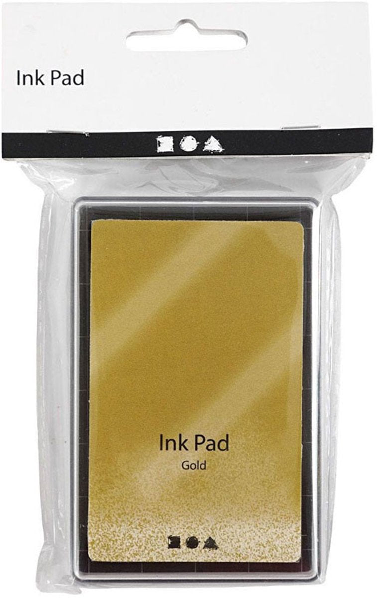 Encre pour tampon Creativ company, or, h : 2 cm, dimensions 9x6 cm, 1 pièce