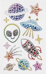 Creativ Company Diamant Stickers Stickers Space, 1 feuille