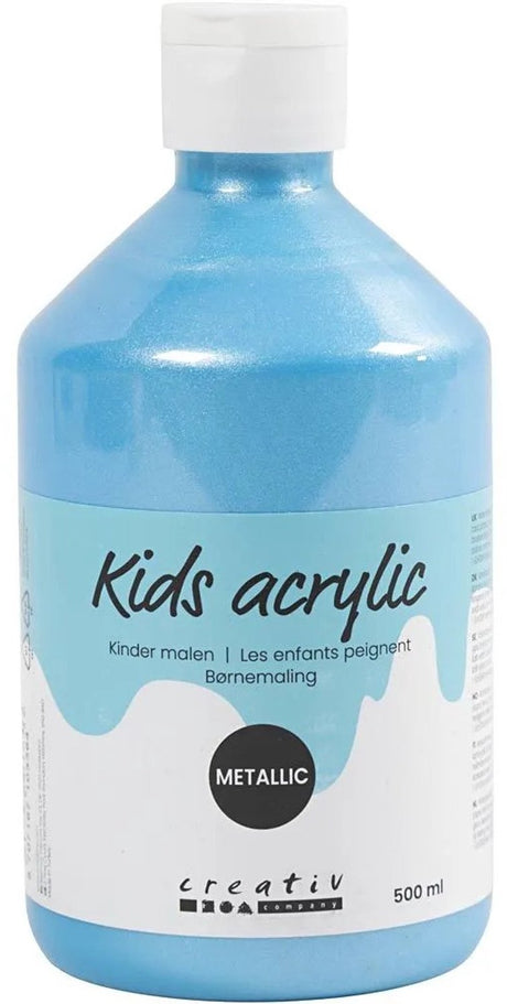 Peinture acrylique métallisée A-color, bleu clair, 03- métallisé, 500 ml