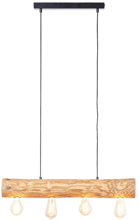 Brilliant trabo - lampe suspendue - largeur 70 cm - e27 max 4x25w - bois