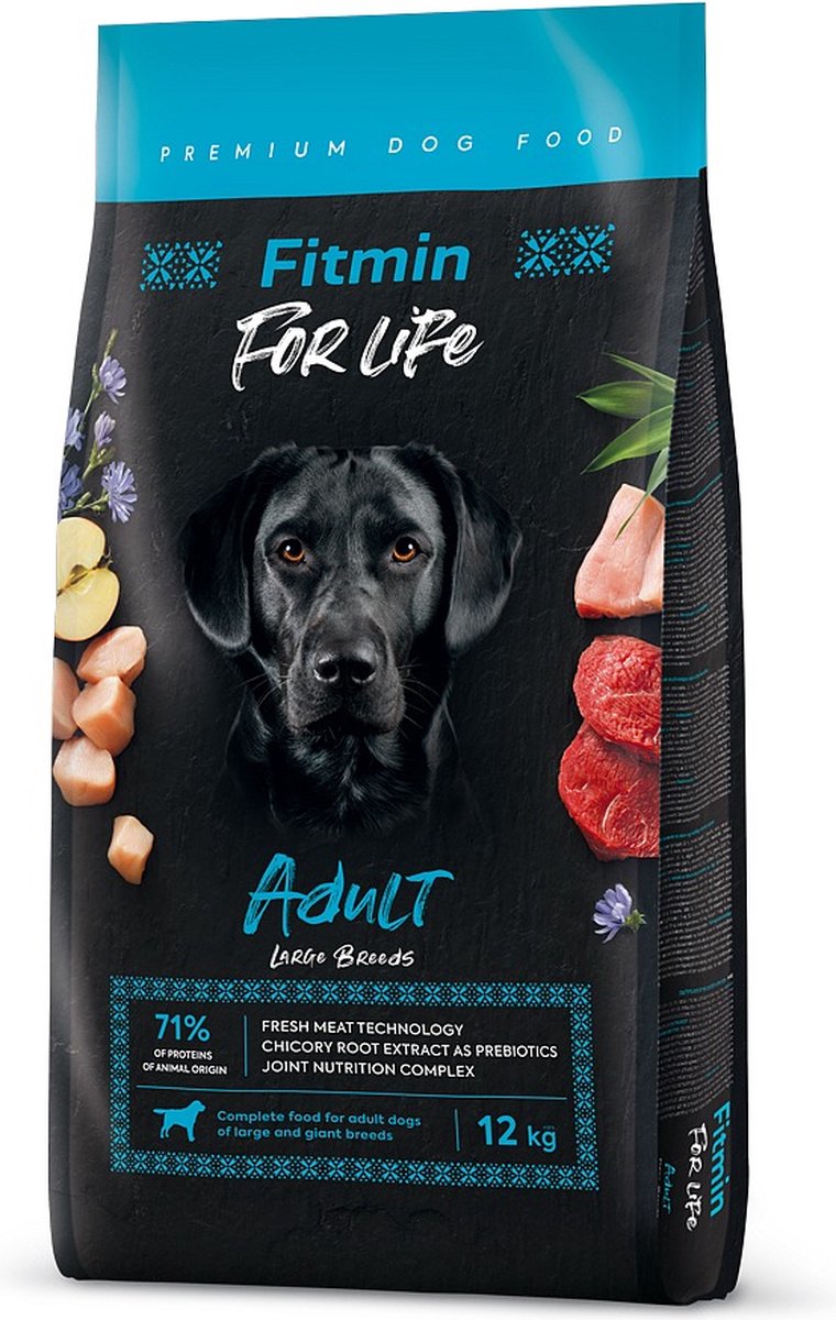 Fitmin for life chien adulte grandes races 12kg