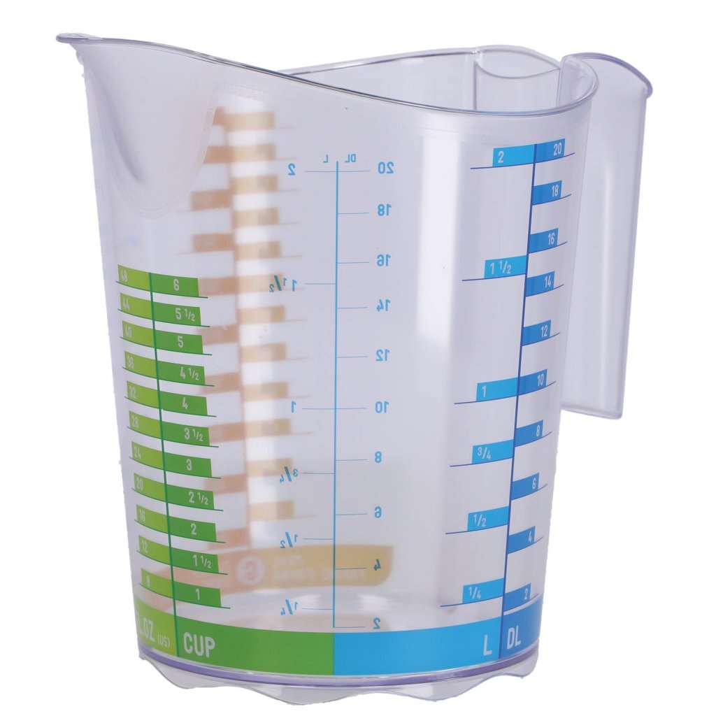 Rotho domino verre doseur 2l transparent