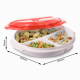 Rotho micro-assiette micro-ondes intelligente 0,75l rouge