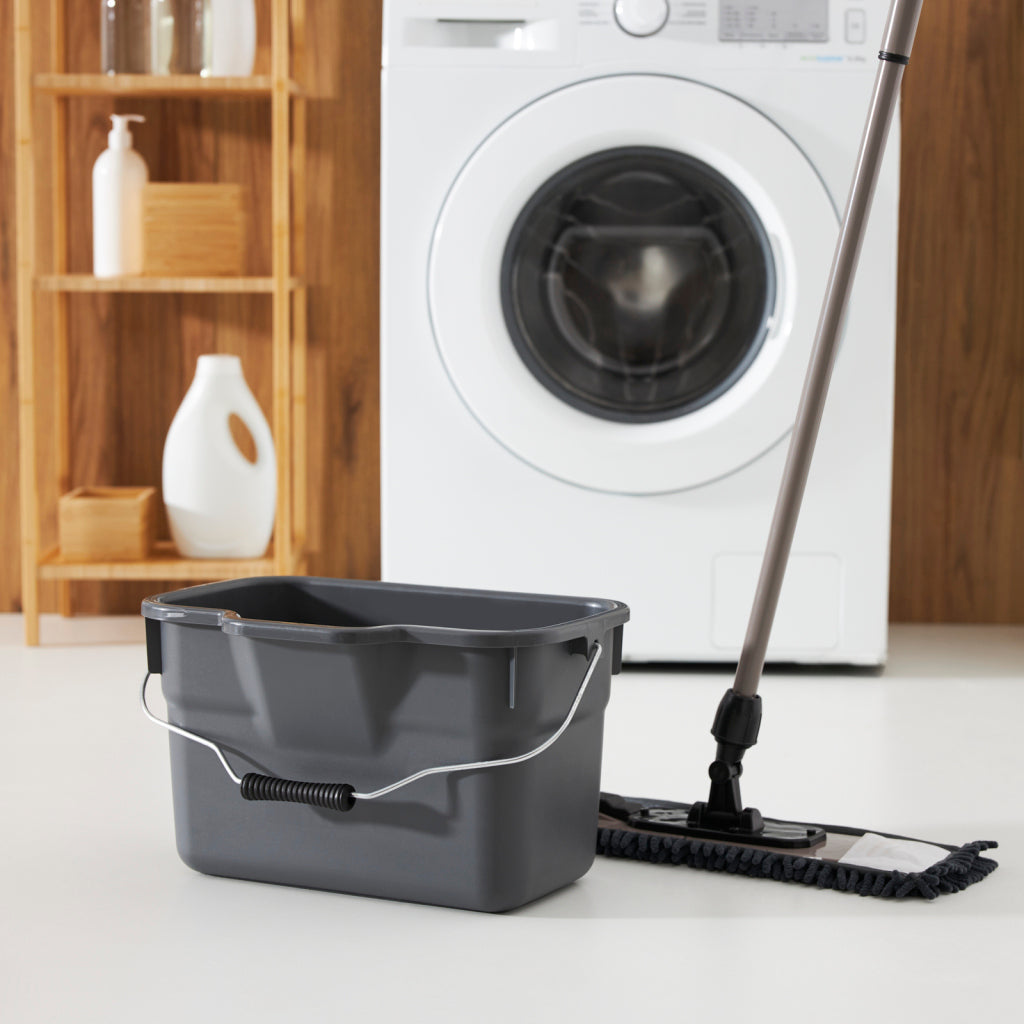 Seau rectangulaire Rotho basic 12l anthracite