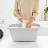 Rotho panier à linge fleurs 25l gris froid