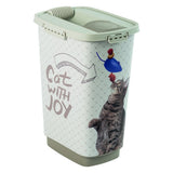 Rotho cody chat récipient de nourriture pour animaux 25l sable cappuccino