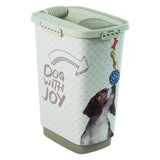 Rotho cody chien récipient de nourriture pour animaux 25l sable cappuccino