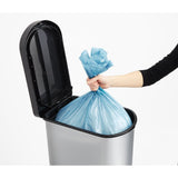 Poubelle à pédale Rotho Paso 50l argent métallisé