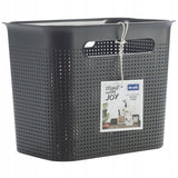 Panier de rangement Rotho brisen 26,2x18x21,1 cm 7l anthracite