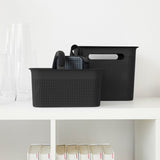 Panier de rangement Rotho brisen 26,2x18x21,1 cm 7l anthracite