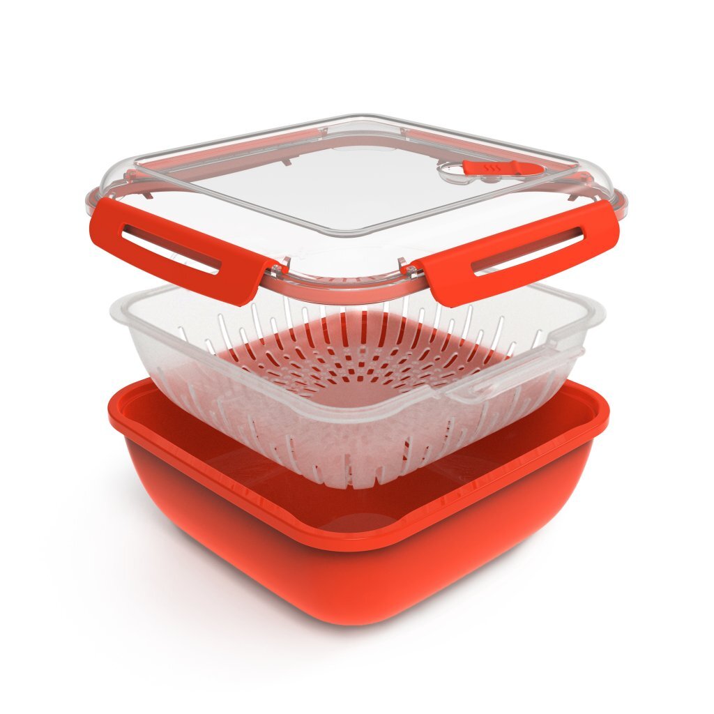 Rotho cuiseur vapeur 1,7l rouge