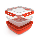 Rotho cuiseur vapeur 1,7l rouge