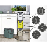 Rotho albula poubelle de tri 25l vert gui