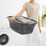 Panier à linge fleurs Rotho 50l anthracite