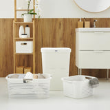 Récupérateur de linge Rotho country 55l blanc