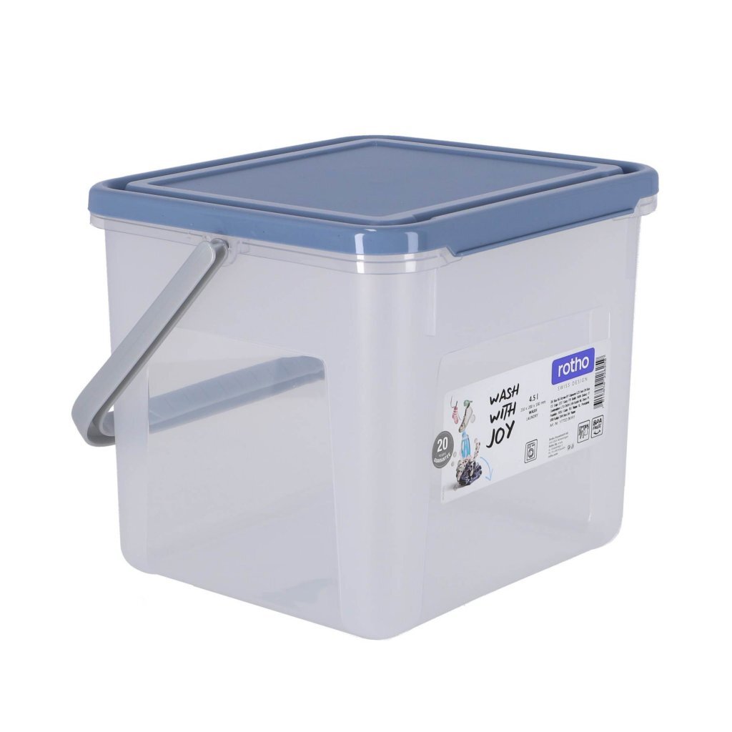 Rotho lessive en boîte 3 kg 4,5 l bleu horizon | 2 pièces